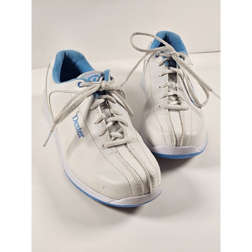 Dexter Raquel IV Womens Bowling Shoes White Blue Size 10M B427-9 Sneaker